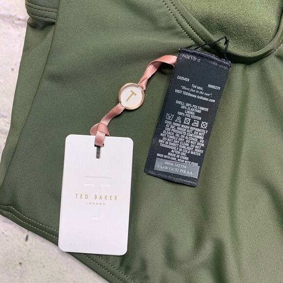 Ted Baker Pikaa Halter Top Swimsuit - Picture 6 of 7